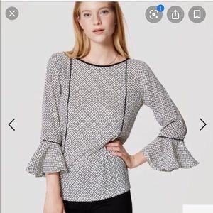 Loft petite bell sleeve top.